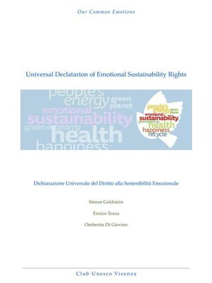 cover image of Emotional Sustainabilty Declaration